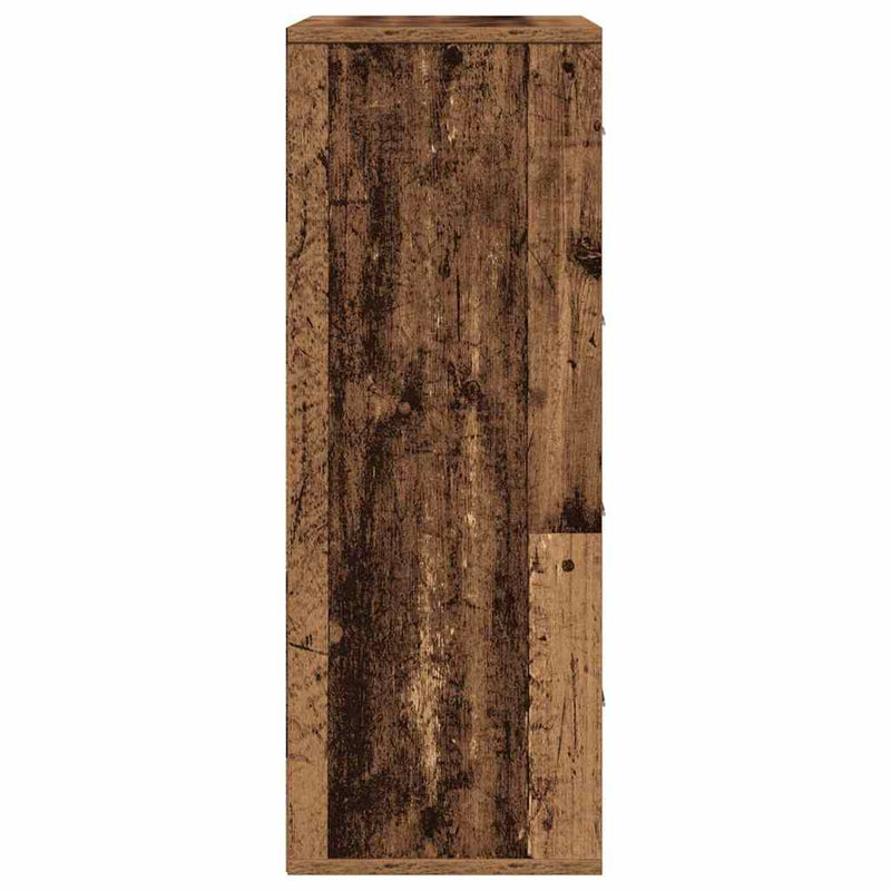 vidaXL Széf fiókkal Régi fa 60 x 31 x 84 cm Faanyag