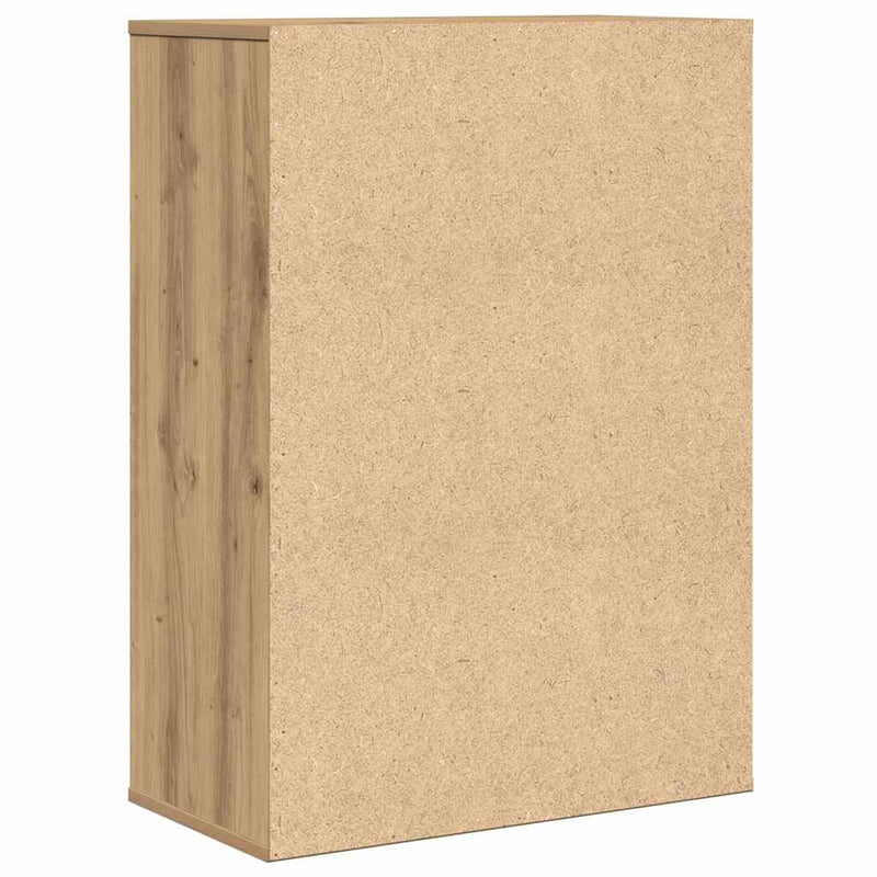 vidaXL Széf fiókkal kézműves tölgy 60 x 31 x 84 cm Faanyag