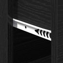 vidaXL Széf fiókkal Musta tammi 60 x 31 x 84 cm Faanyag