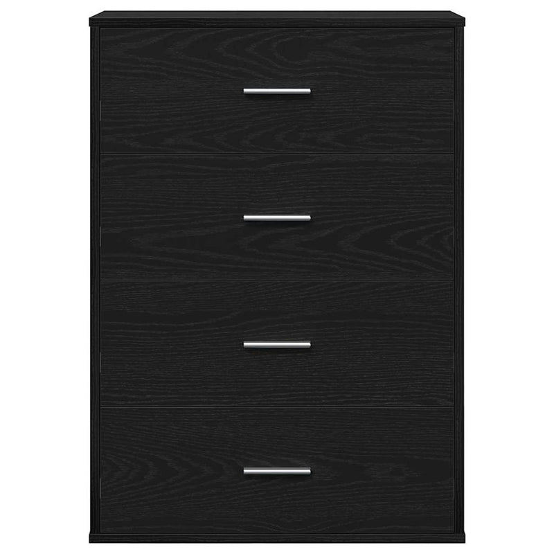 vidaXL Széf fiókkal Musta tammi 60 x 31 x 84 cm Faanyag