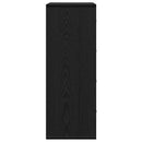 vidaXL Széf fiókkal Musta tammi 60 x 31 x 84 cm Faanyag