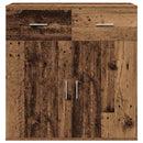 vidaXL Széf fiókkal Régi fa 79 x 38 x 80 cm Faanyag