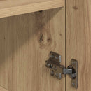 vidaXL Széf fiókkal kézműves tölgy 79 x 38 x 80 cm Faanyag