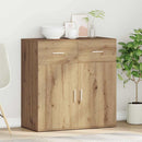 vidaXL Széf fiókkal Artisan tölgy 78 x 38 x 80 cm Faanyag