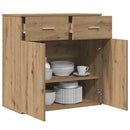 vidaXL Széf Artisan tölgy 78 x 38 x 80 cm Faanyag
