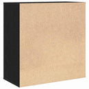 vidaXL Széf fiókkal Musta tammi 79 x 38 x 80 cm Faanyag