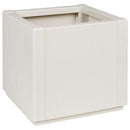 vidaXL Kerti cserép Fehér 36 x 36 x 35 cm Polipropilén