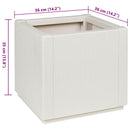 vidaXL Kerti cserép Fehér 36 x 36 x 35 cm Polipropilén