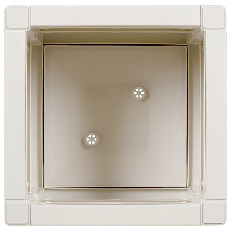 vidaXL Kerti cserép Fehér 36 x 36 x 35 cm Polipropilén