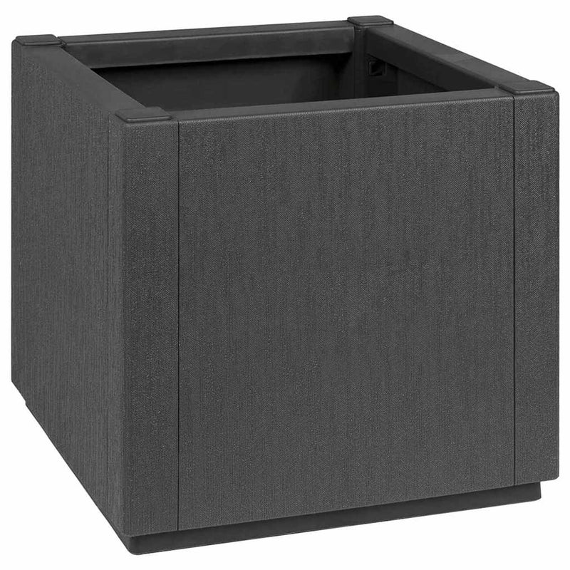 vidaXL Kerti cserép Antracit 36 x 36 x 35 cm Polipropilén