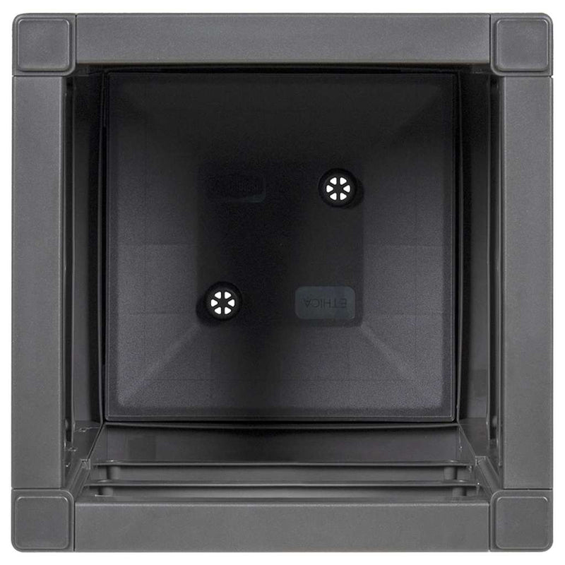 vidaXL Kerti cserép Antracit 36 x 36 x 35 cm Polipropilén