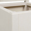 vidaXL Kerti cserép Fehér 36 x 36 x 140 cm Polipropilén