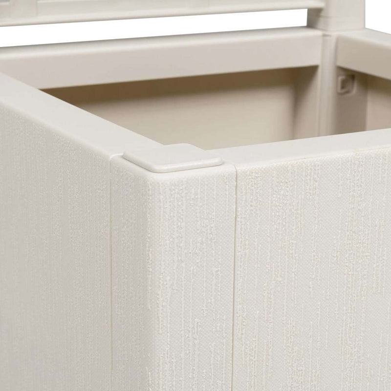 vidaXL Kerti cserép Fehér 36 x 36 x 140 cm Polipropilén