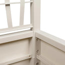 vidaXL Kerti cserép Fehér 36 x 36 x 140 cm Polipropilén