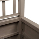 vidaXL Kerti cserép Szürke 36 x 36 x 140 cm Polipropilén