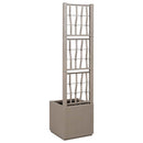 vidaXL Kerti cserép Szürke 36 x 36 x 140 cm Polipropilén