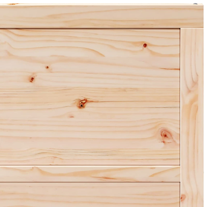 vidaXL Pajtaajtó Természetes 100 x 208 cm Tömör fenyőfa