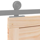 vidaXL Istállóajtó Barna 90 x 2,5 x 208 cm Tömör fenyőfa