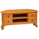 vidaXL TV szekrény Természetes 100 x 40,5 x 46 cm Tömör Mahagóni Fa