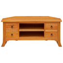vidaXL TV szekrény Természetes 100 x 40,5 x 46 cm Tömör Mahagóni Fa
