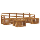 vidaXL Kültéri kanapé szett 6 pcs Természetes