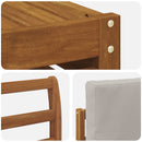 vidaXL Ülőgarnitúrák 10 pcs Természetes és Világosszürke Tömör Akácfa