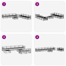 vidaXL Kültéri kanapé szett 9 pcs Természetes Tömör Akácfa