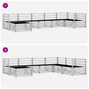 vidaXL Kültéri kanapé szett 7 pcs Természetes