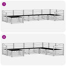 vidaXL Kültéri kanapé szett 7 pcs Természetes