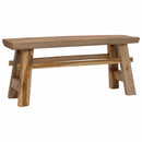 vidaXL pad Természetes 100 x 29 x 43,5 cm Tömör Teakfa