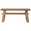vidaXL pad Természetes 100 x 29 x 43,5 cm Tömör Teakfa