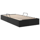 vidaXL Tárolós Ágy tárolóval Fekete 100 x 190 cm Műbőr