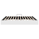 vidaXL Tárolós Ágy tárolóval Tiszta Fehér 183 x 213 cm Műbőr