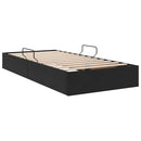 vidaXL Tárolós Ágy fejtámlával tárolóval Fekete 90 x 190 cm Bársony