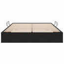vidaXL Tárolós Ágy tárolóval Fekete 135 x 190 cm Bársony