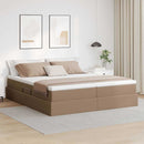 vidaXL Ágy tárolóval és matraccal Cappuccino 180 x 200 cm Műbőr