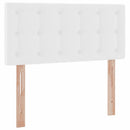vidaXL Ágy tárolóval és matraccal Tiszta Fehér 90 x 190 cm Műbőr