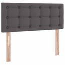 vidaXL Ágy tárolóval és matraccal tárolóval Szürke 120 x 190 cm Műbőr
