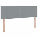 vidaXL Ágy tárolóval és matraccal Világosszürke 140 x 190 cm Faanyag