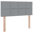 vidaXL Ágy tárolóval és matraccal Világosszürke 120 x 190 cm Faanyag