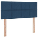 vidaXL Ágy tárolóval és matraccal matracmal Kék 120 x 190 cm Faanyag