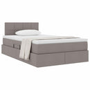 vidaXL Ágy tárolóval és matraccal Tópszínű 120 x 200 cm Faanyag