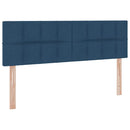 vidaXL Ágy tárolóval és matraccal matracmal Kék 120 x 200 cm Faanyag
