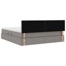 vidaXL Ágy tárolóval és matraccal Tópszínű 160 x 200 cm Faanyag