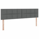 vidaXL Ágy tárolóval és matraccal Sötétszürke 180 x 200 cm Faanyag