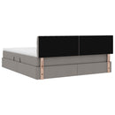 vidaXL Ágy tárolóval és matraccal Tópszínű 160 x 200 cm Faanyag