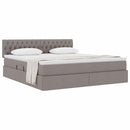 vidaXL Ágy tárolóval és matraccal Tópszínű 160 x 200 cm Faanyag