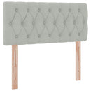 vidaXL Tárolós Ágy matracmal Világosszürke 90 x 190 cm Bársony