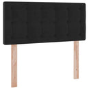 vidaXL Tárolós Ágy matracmal fejtámlával Fekete 90 x 190 cm Bársony