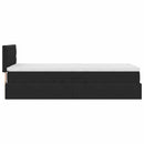 vidaXL Tárolós Ágy matracmal fejtámlával Fekete 90 x 190 cm Bársony
